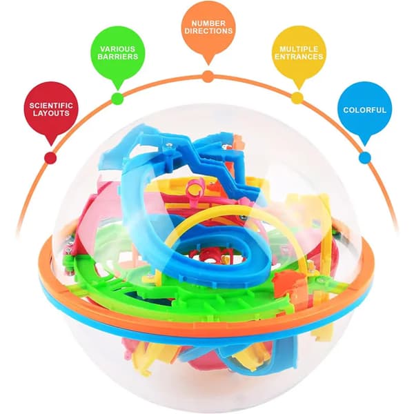 Children's Walking Ball Intelligent Labyrinth Ball 3D Magic Walking Ball Concentration Training Puzzle Breakthrough Toy