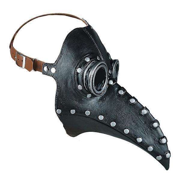 1 stk. Dekorativ Halloween Fest Maske PU Læder Maske Sjove Masker Steampunk Pestenæb Maske Fest Su