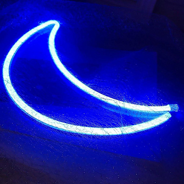 Söt Måne Nattlampa För Barn, Led Måne Neon Dekorativ Ljus, Julväggdekor, Födelsedagsfest, Barnrum, Vardagsrum, Bröllopsfest Dekoration