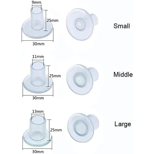 9 Par Høyhælbeskyttere, Klar Plast 3 Størrelser for å Beskytte Hæl på Sko for Gange på Gras/Jord