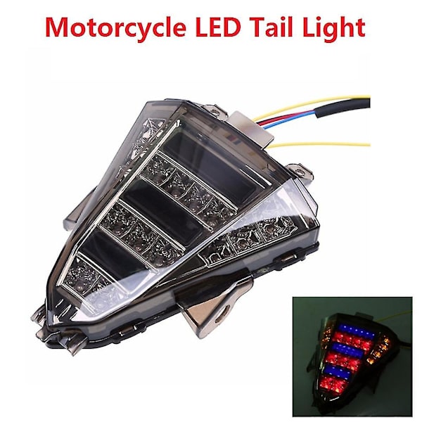 Kompatibel med Yzf-r15 Yzf R15 2013-2016 Motorcykel Led Køre Blinkende Lys Baglygte Brems Blinklys