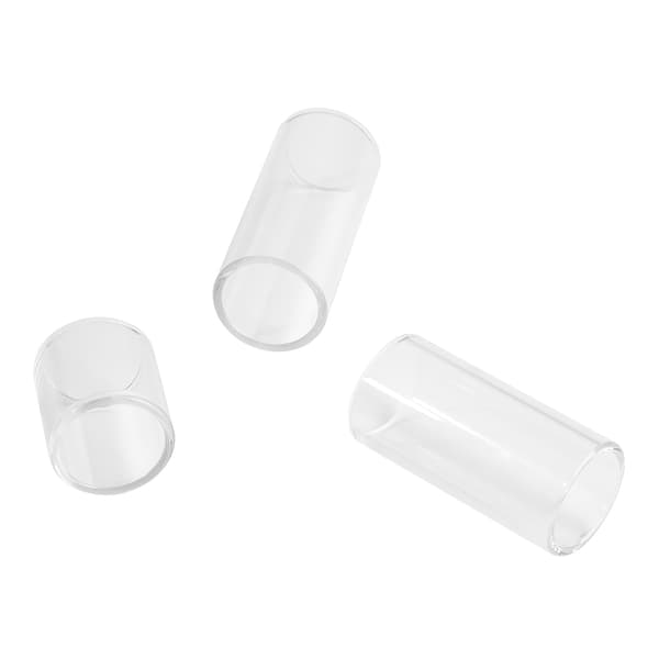3 stk. guitar slide glas finger slider instrumenttilbehør til spillepræstation