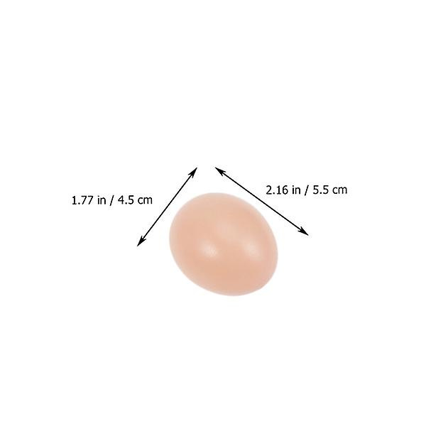 20 st konstgjorda kycklingägg för barn DIY påskägg plast äggformar falska ägg Köttfärg 205.5X5.5