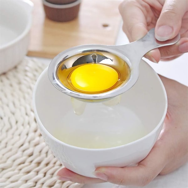 Munanerotin, elintarvikelaatuinen ruostumattomasta teräksestä valmistettu munan keltainen ja valkoinen erotin, kestävä, raskas, terve, ei-tarttumaton keittiöön