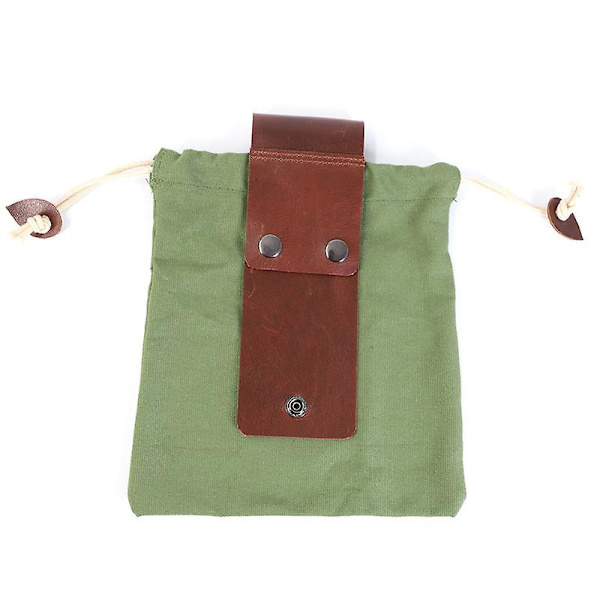 Utomhus bärbar foderpåse Bushcraft förvaringsväskor Canvas fruktplockningsbälten påse för camping vandring