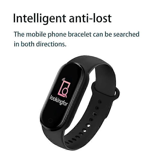 M6 Smart Armbånd Klokke Fitness Tracker Sport Smartband Blodtrykksmåler Armbånd Menn Kvinner Smart Band