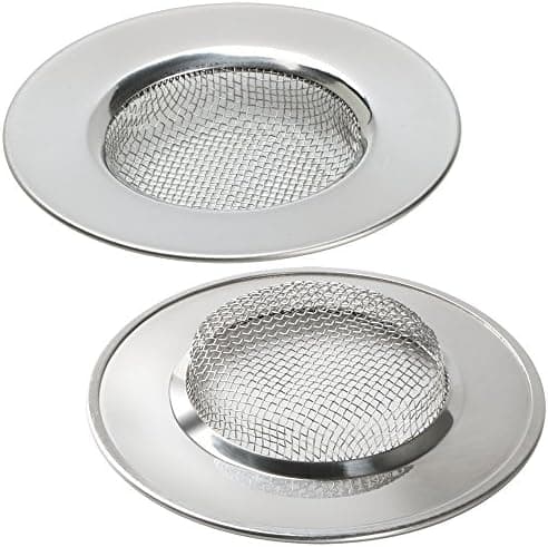 7,5x7,5x1,5 cm/24g Afløbssi til bruser - Hårfanger til afløb - Køkkenafløbspropper - Rustfrit stål net-afløb