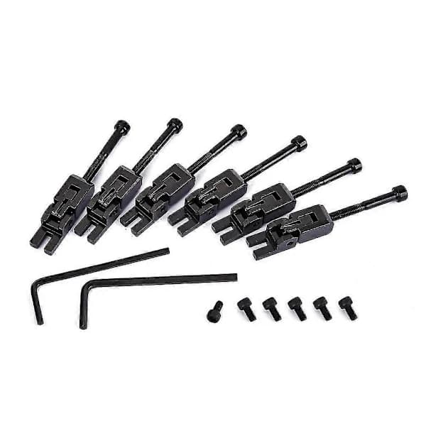 【xj】6st Metall Gitarr Låsta Strängsadlar för Floyd-Rose Tremolo Stall Delar