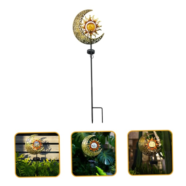 Lyshave Solcellelamper Glas Dekoration Udendørs Solcellelamper Solhavelamper Solhave Dekoration Månehave Lys Solhave