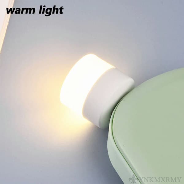 5-pack USB Portable LED Mini Night Light Small Round Lamp WARM WHITE WARM WHITE