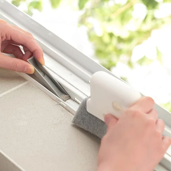 2-in-1 Track Cleaning Tool, Creative Window Cleaning Cloth, Window Cleaning Brush, Window Cleaning Brush, Random Colors