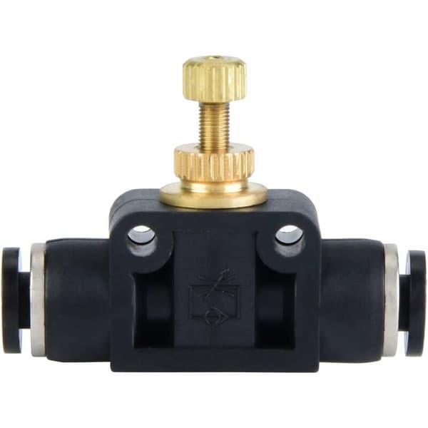 Luftstrømsregulator T-stykke Pneumatisk slangeforbindelse Luftregulator (Sort PA - 8)