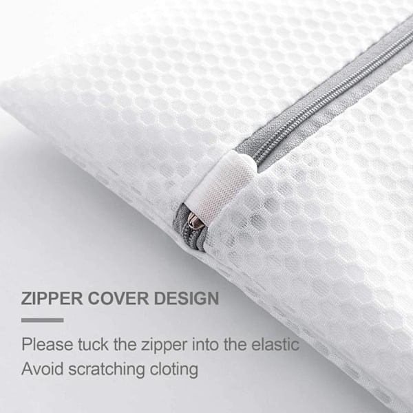 2 XX-Store Honeycomb Delicatesposer for Vaskemaskin, 24 x 24 Tommer Lingeriposer for Vask, Reiseoppbevaring Organiseringspose for Bomulls Klær