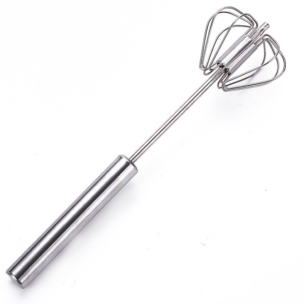 Hand Push Whisk, Semi-Automatic Egg Whisk, 10 Inch Stainless Steel Egg Whisk For Home Blending, Whisking, Beating, Stirr