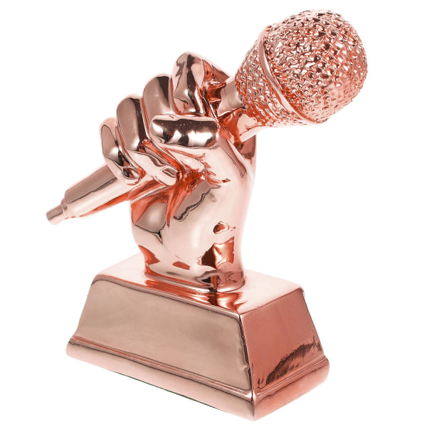 Mikrofon Trofæ Studerende Sangkonkurrence Vært Konkurrence Trofæ Pris Børn Ære Trofæ 13.5X9X5CM 13.5X9X5CM