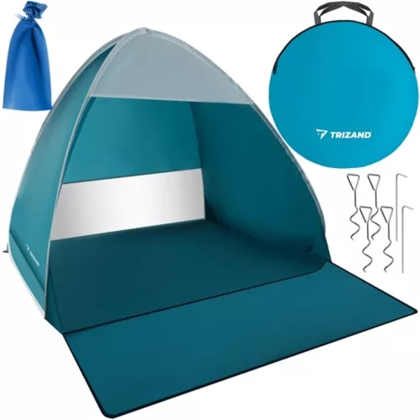 Strandtelt / Pop-Up Telt / Vindskjerm - 200x150x110cm Multicolor multifärg