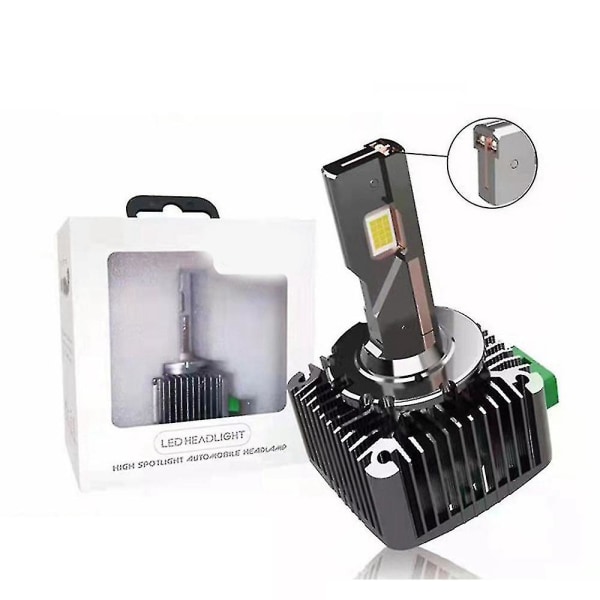 D3s Led Forlygte Hid D3s/r Bil Pære Led 8000lm Csp Chip 6000k Hvid