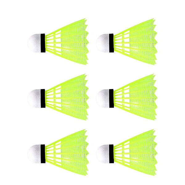 6 st Utomhusset Nylon Badmintonbollar Birdies Utomhusbollar 18X7X7cm