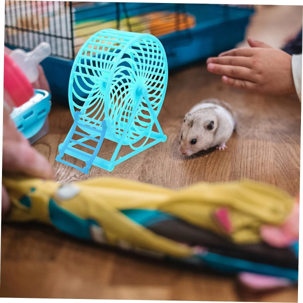 4-pack Hamster Löphjul Leksaker för Hamstrar Leksak Små Djur Leksaker Tyst Löphjul Chinchilla Hjul Stort Hamster