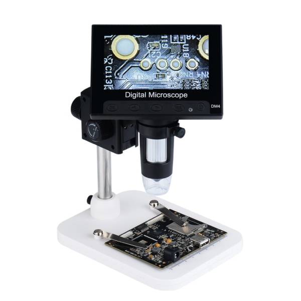 HDMI LCD digitalt mikroskop med IPS-skärm, 7-tums myntmikroskop för myntuppsamlingstillbehör, titta på alla mynt, svetsmikroskop med lampor f