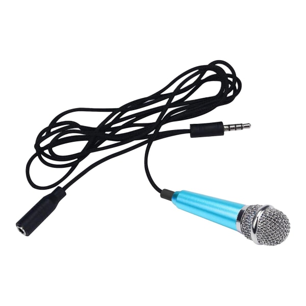 Mini Karaoke Kondensatormikrofon Til Telefon Computer Mini MikrofonBlå