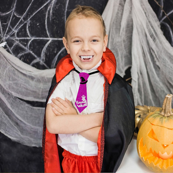 3 kpl Halloween-teemaisen solmiota tytöille ja pojille - juhla- ja festivaalikuvioita