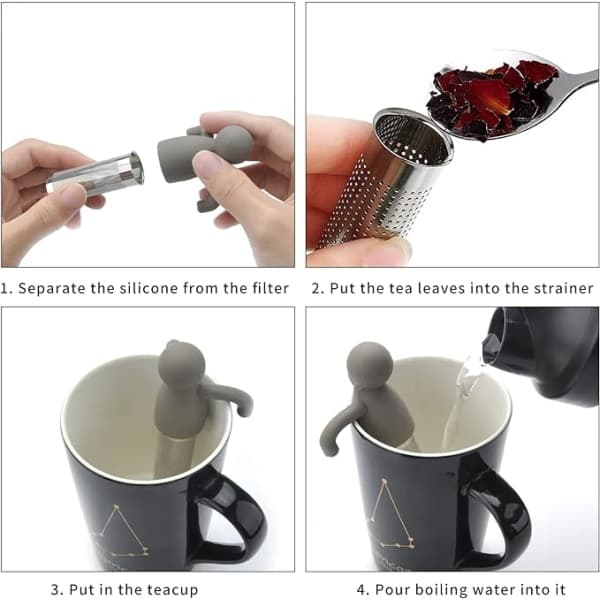 304 tesier, tefiltre, teinfuser til løs te, styk