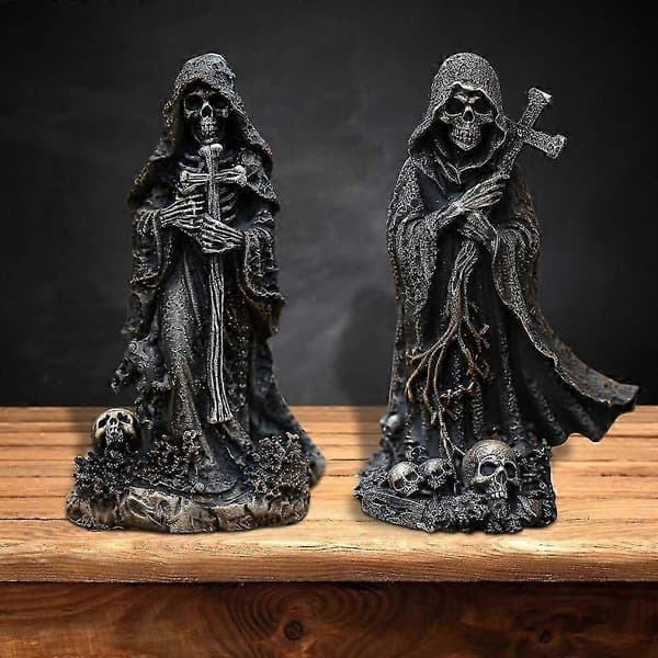 2025 Gothic Decor Skeleton Statue for Halloween Decorations Table Decor Skull Scary