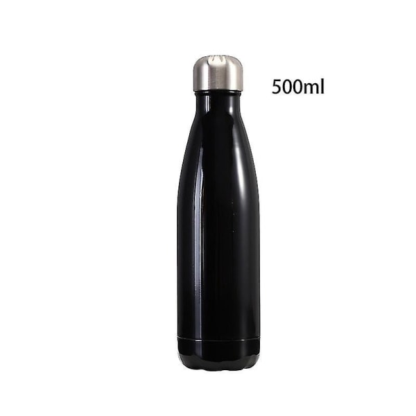 17 Oz/500 ml rustfrit stål vakuumisoleret dobbeltvægget vandflaske Cola form rejse termisk kolbe
