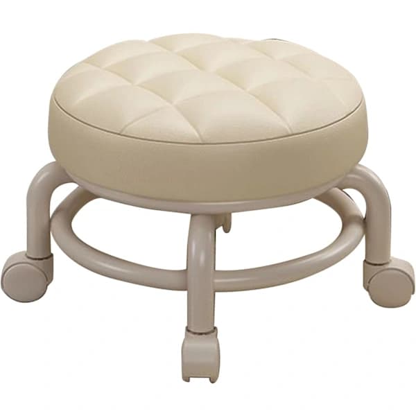 Wheeled Child Seat Home Universal Wheel Beautiful Sewing with Changing Stool Roller Skate Stool Rolling Stool