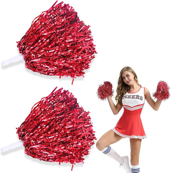 2 stk. Cheerleading Pomponer, Cheerleader Pomponer, Cheerleading