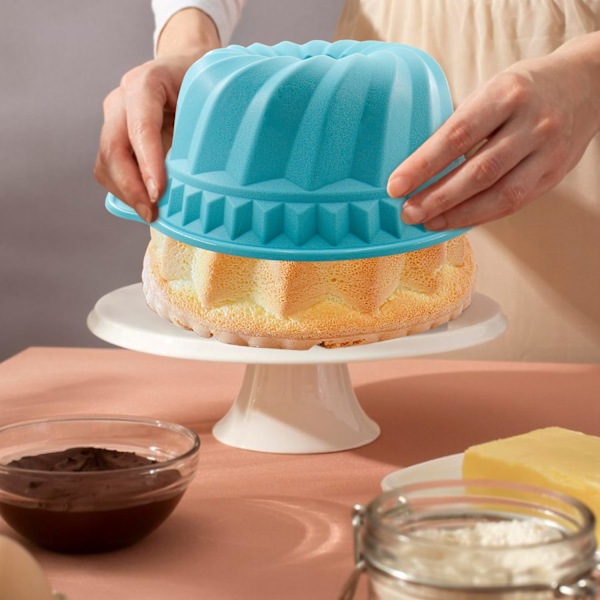 Silikone Kageforme, Silikone Kageform, Silikone Bundt Kageform, Hjemmebagning DIY Kageform til Kage, Chokolade, Gelé, Brød
