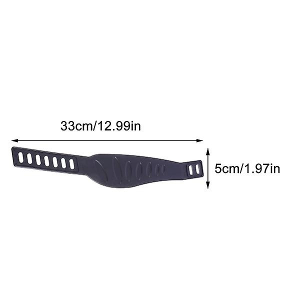 2 stk. Træningscykel Pedalstropper Justerbare Cykelpedalstropper Fitnessudstyr Sort 33X5X0.4cm