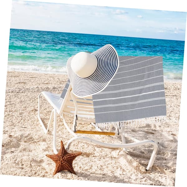 Striped Pattern Turkish Beach Towel Long Sun Protection Wrap Comfortable Fit