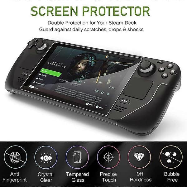 Anti-scratch Screen Protector Film for Valve Steam Deck, 9h Premium Gaming Console, Guatemala Glass Accessories, 2 pcs 2PCS 2PCS
