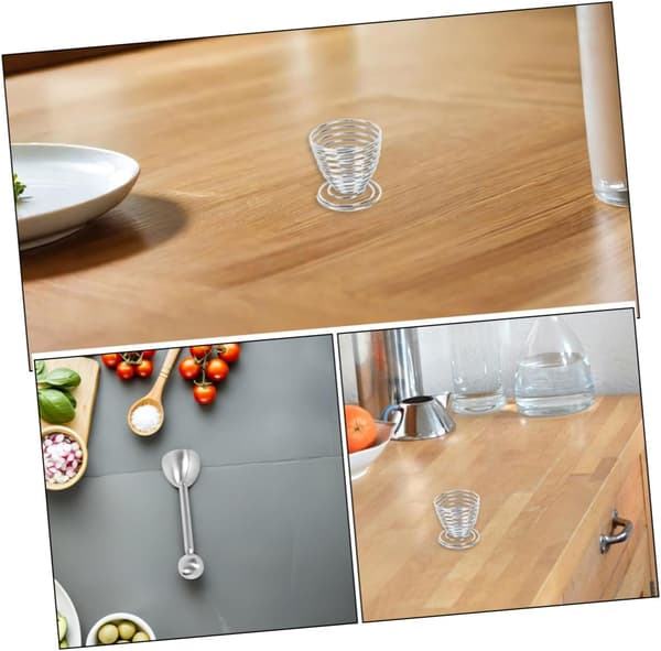 2 Pieces Stainless Steel Egg Cracker and Separator Tool with Spring and Compact Design