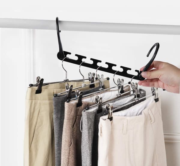 A set of 8 magic hangers, foldable and space-saving hangers - mul