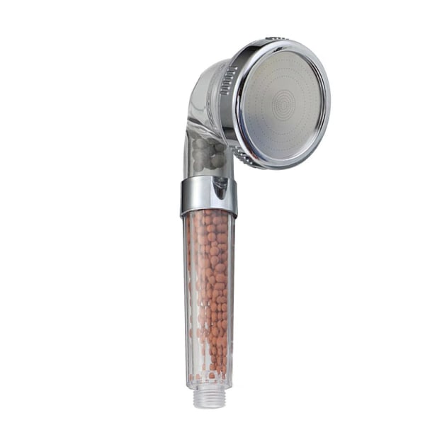 Högtrycksvattenbesparande anti-skal duschmunstycke Trestegs duschhuvud med joniskt filter