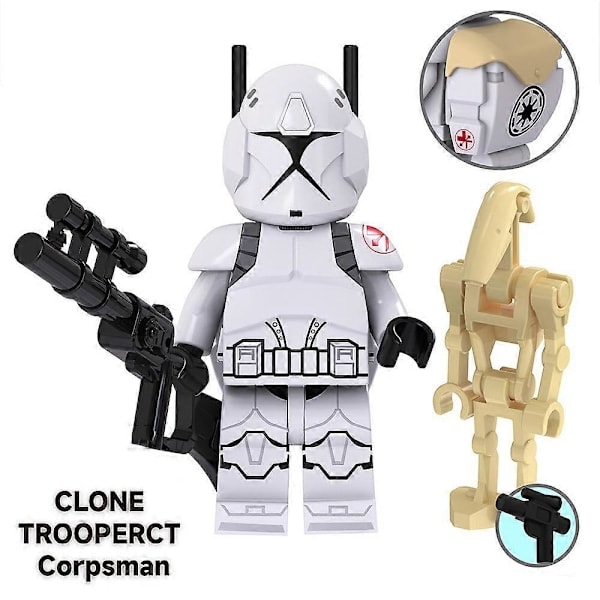 St Star Wars Minifigurer Byggklossar Leksaksset 4,5 cm Stridsdroider Klonsoldater Actionfigurer Samlarföremål Byggset för Pojkar Barn