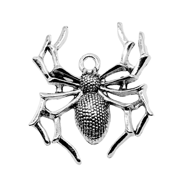 10PC Antik Sølv Halloween Spider Legering Charms Vedhæng til Armbånd Halskæde Ørering DIY smykker Craft Making
