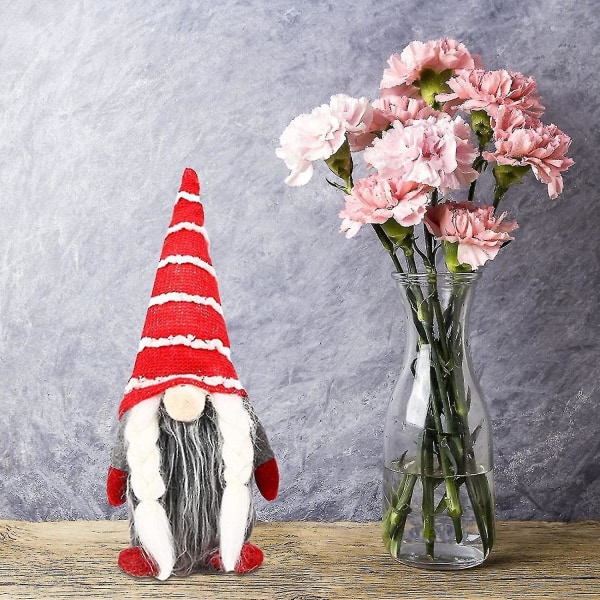Plys Gonk Gnomes - Håndlavede Valentines Gnome Plys ornamenter, yndig Dværg Elf Husholdnings Filt dekoration til Valentinsdag Thanksgiving Day1 stk.