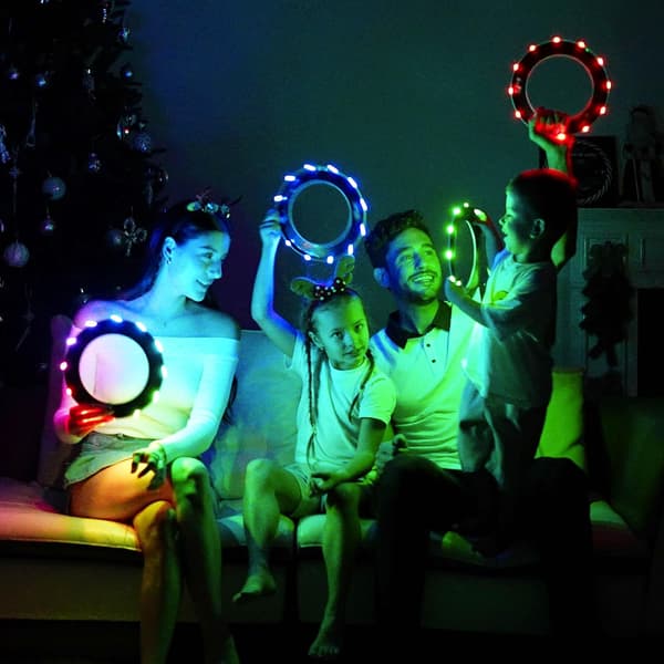 Flying Ring - 16 Million Colors RGB or 12 LEDs, Super Bright, Lost Mode, Automatic Lighting, Safe & Soft