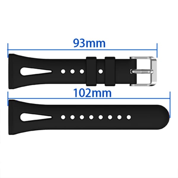 Fitbit Versa 4 / 3 / Sense 2 Replacement Strap Sweat-Resistant Soft Silicone Sport Band, Size: S - Midnight Blue_TF Blue blue Blå blue