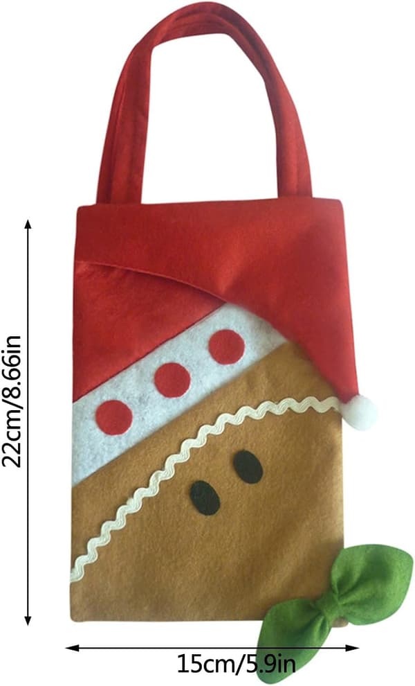 God Jul Presentpåsar, Juläpple Godis Snacks Jutesäck