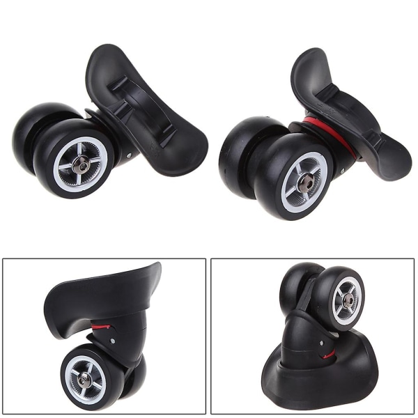 2x Resväska Tillbehör Universal 360 Grader Swivel Hjul Trolley WheelSOrange