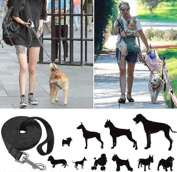 Mainiusi 30M Long Dog Leash with Padded Handle, Long Dog Leash 30M Long Dog Training Leash Tracking [XH]
