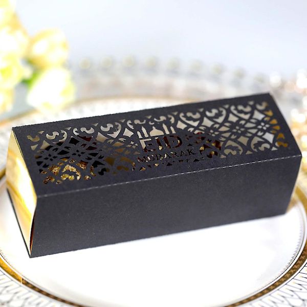 100 stk Godteriboks Hule Ramadan Sjokolade Gaveboks Bronse