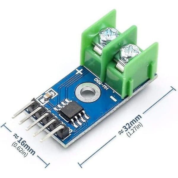 2 st Max6675 K-typ termoelement temperatursensor 0-800 grader modul Shibaod
