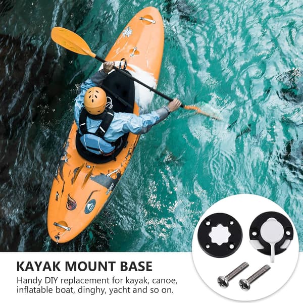 Multifunctional Kayak Round Mounting Base with Screws, Universal Kayak Boat Rod Holder Base