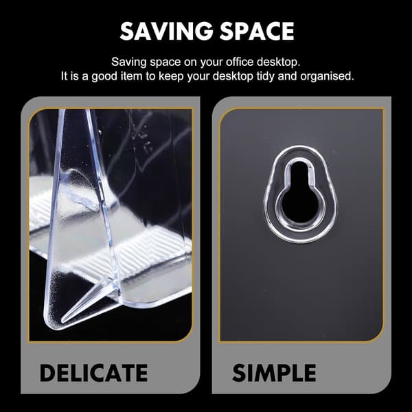 Acrylic Brochure Holder 3pcs Tabletop Brochure Stand Office Storage Rack Document Organizer